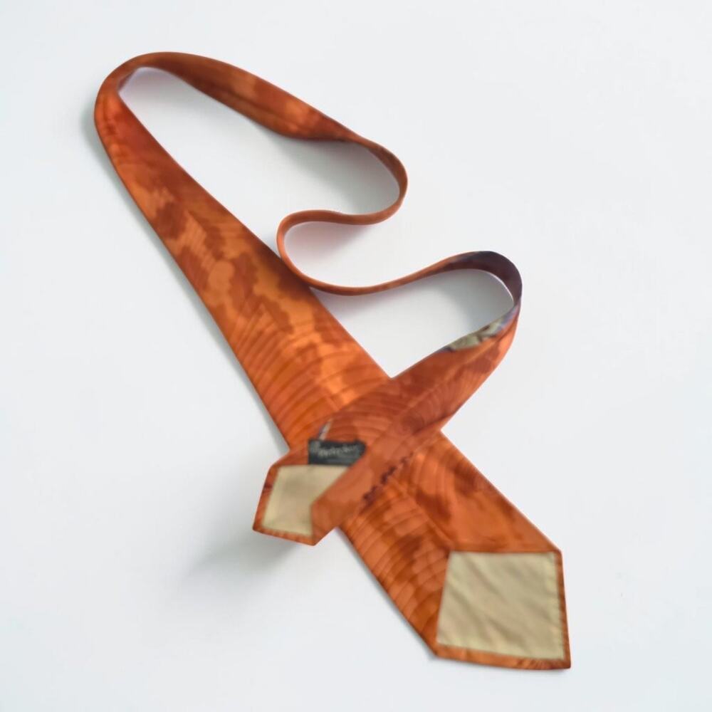VTG 1930s 1940s Pietzcker's Massillon OH Wide Rayon Swing Necktie Art Deco 4.5" - Picture 4 of 4